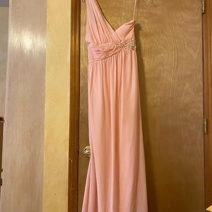 Pink one strap Prom Dress